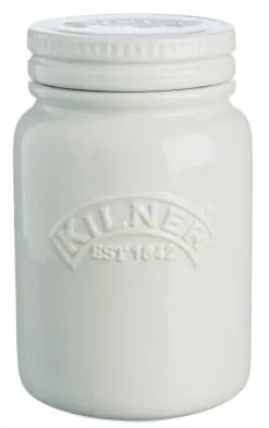 Kilner Keramikgefäß Push Top In Hellgrau, 0,6 Liter