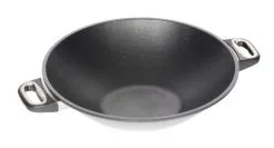 AMT Gastroguss AMT Wok Aus Aluguss, 36 Cm Mit 2 Seitengriffen