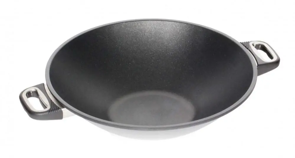 AMT Gastroguss AMT Wok Aus Aluguss, 36 Cm Mit 2 Seitengriffen