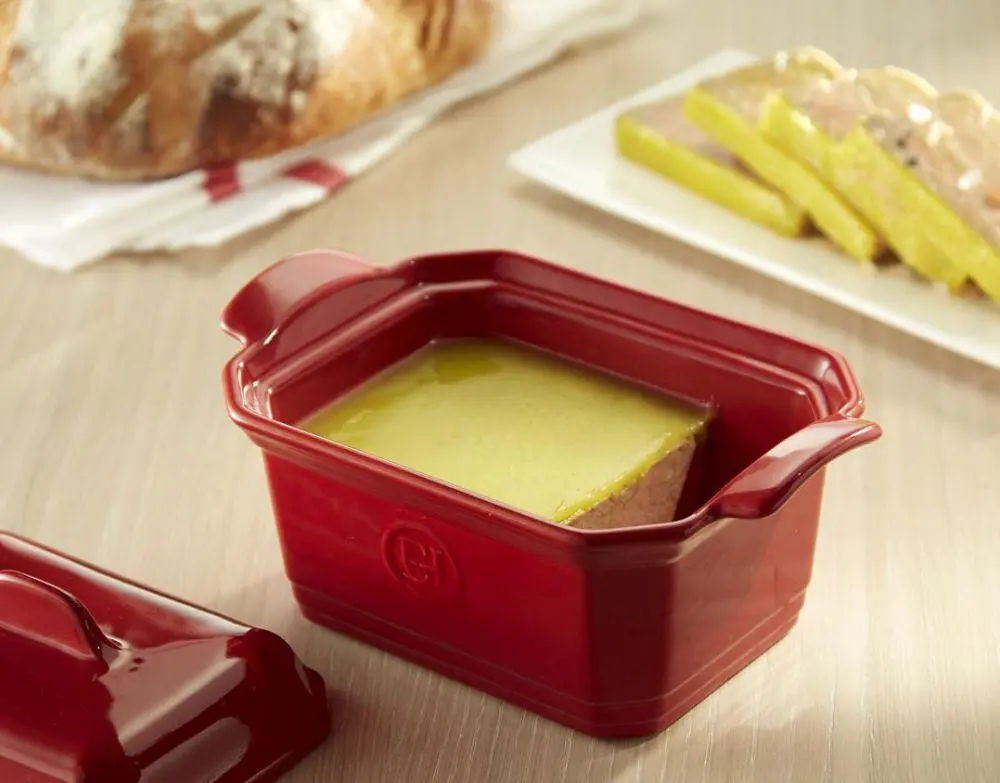 Emile Henry Foie Gras Terrine Mit Presse In Granatapfel – Bild 2