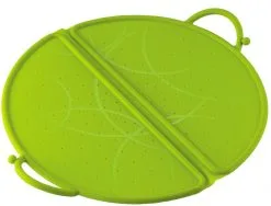 Kuhn Rikon Spritzschutz Faltbar Silikon Grün 30cm