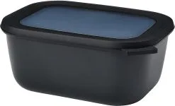 Mepal Multischüssel Cirqula Rechteckig 1500 Ml - Nordic Black