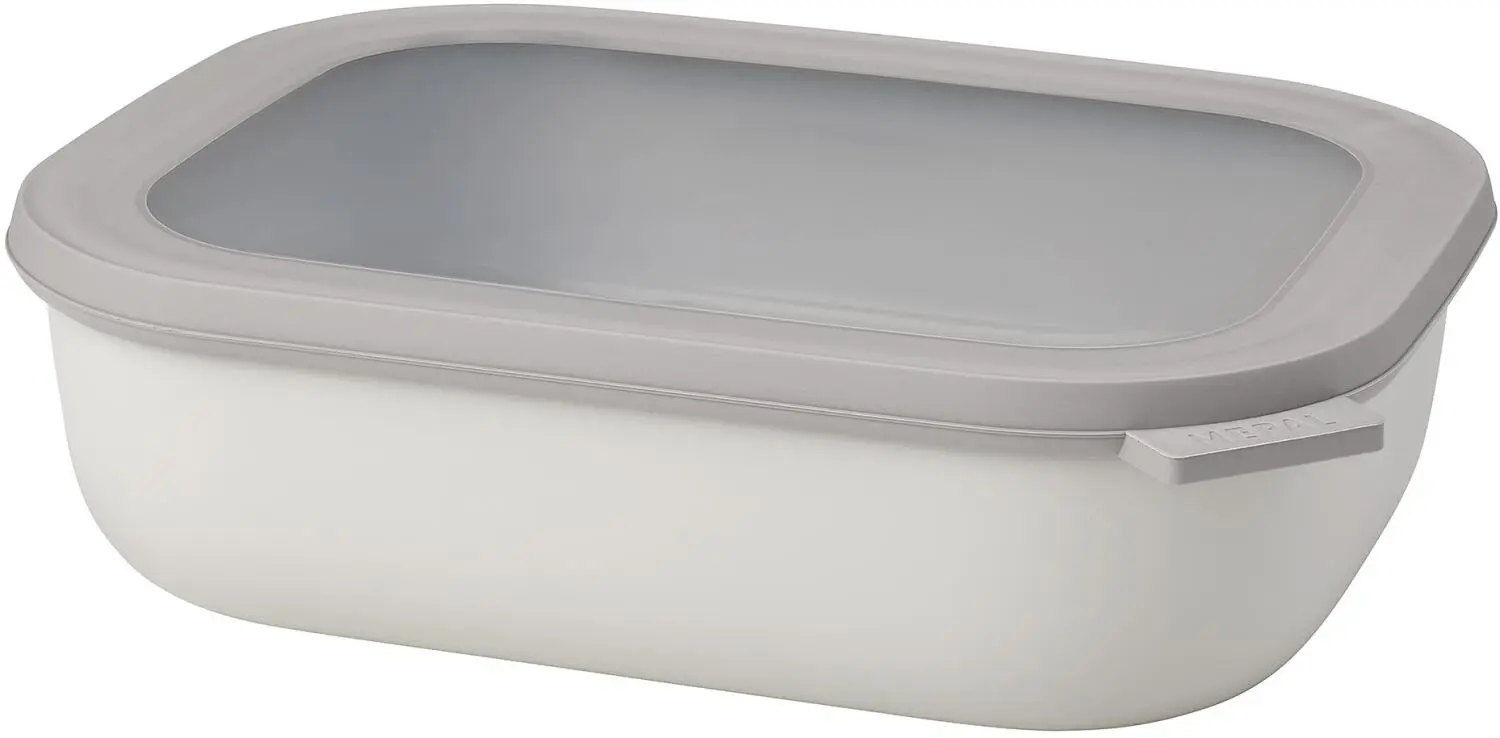 Mepal Multischüssel Cirqula Rechteckig 2000 Ml - Nordic White