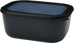 Mepal Multischüssel Cirqula Rechteckig 3000 Ml - Nordic Black