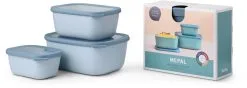 Mepal Set Cirqula Rechteckig 3-teilig (750+1500+3000) - Nordic Blue