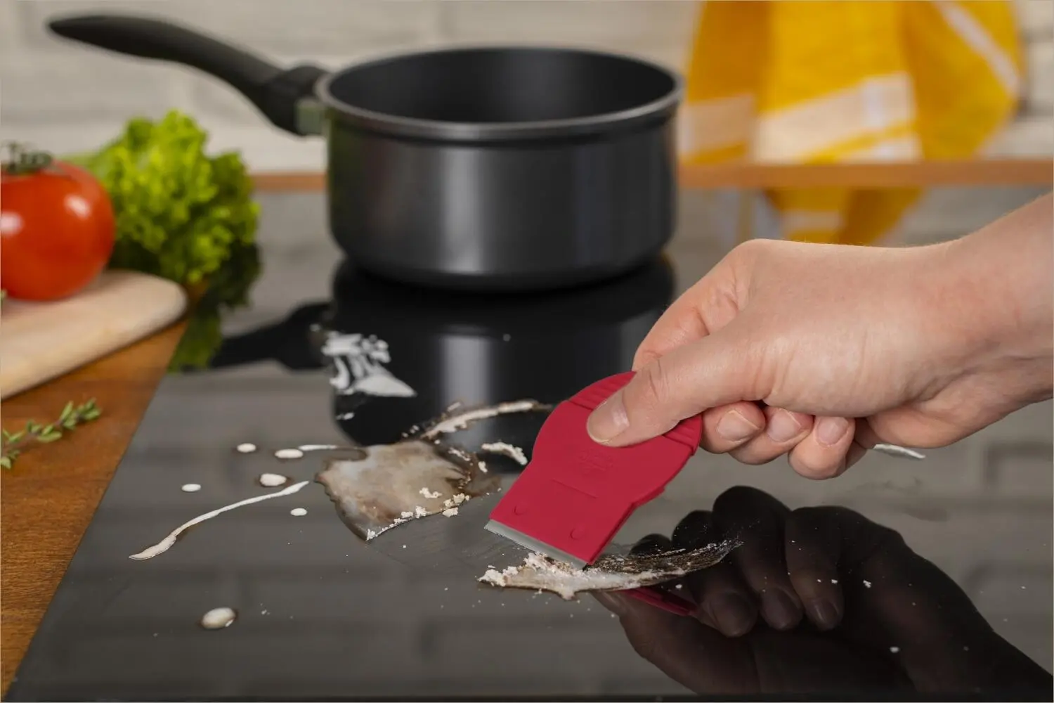 Kuhn Rikon Reinigungsschaber Swiss, Rot – Bild 4