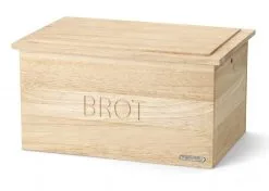 Continenta Brotkasten Aus Gummibaumholz Mit Integriertem Schneidebrett (B-Ware - Sehr Guter Zustand)