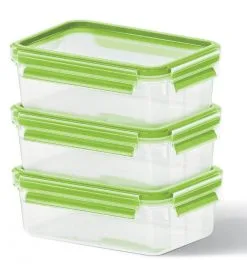 Emsa Frischhaltedosen Clip & Close, 3-teilig 0,55 L In Hellgrün