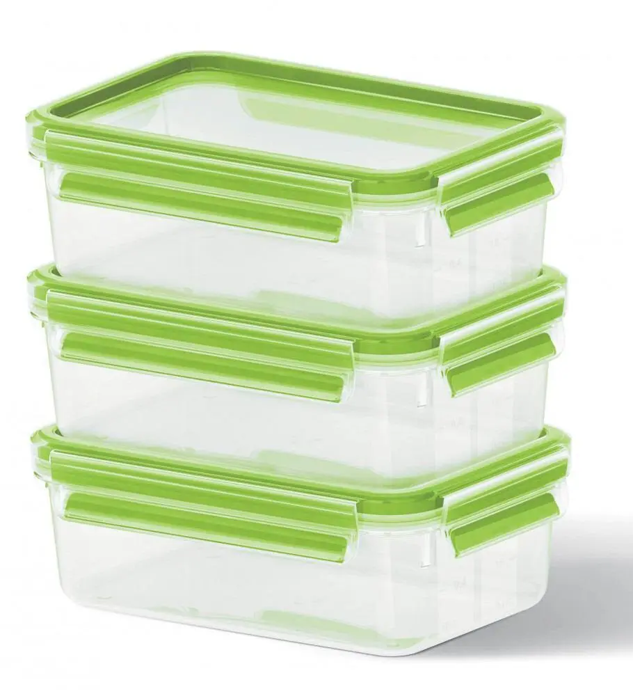 Emsa Frischhaltedosen Clip & Close, 3-teilig 0,55 L In Hellgrün
