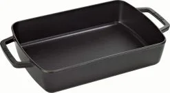 Staub Auflaufform Aus Gusseisen 30 X 20 Cm In Schwarz