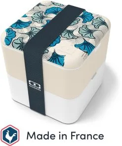 Monbento MB Square Bento-Box Graphic Blue Wax