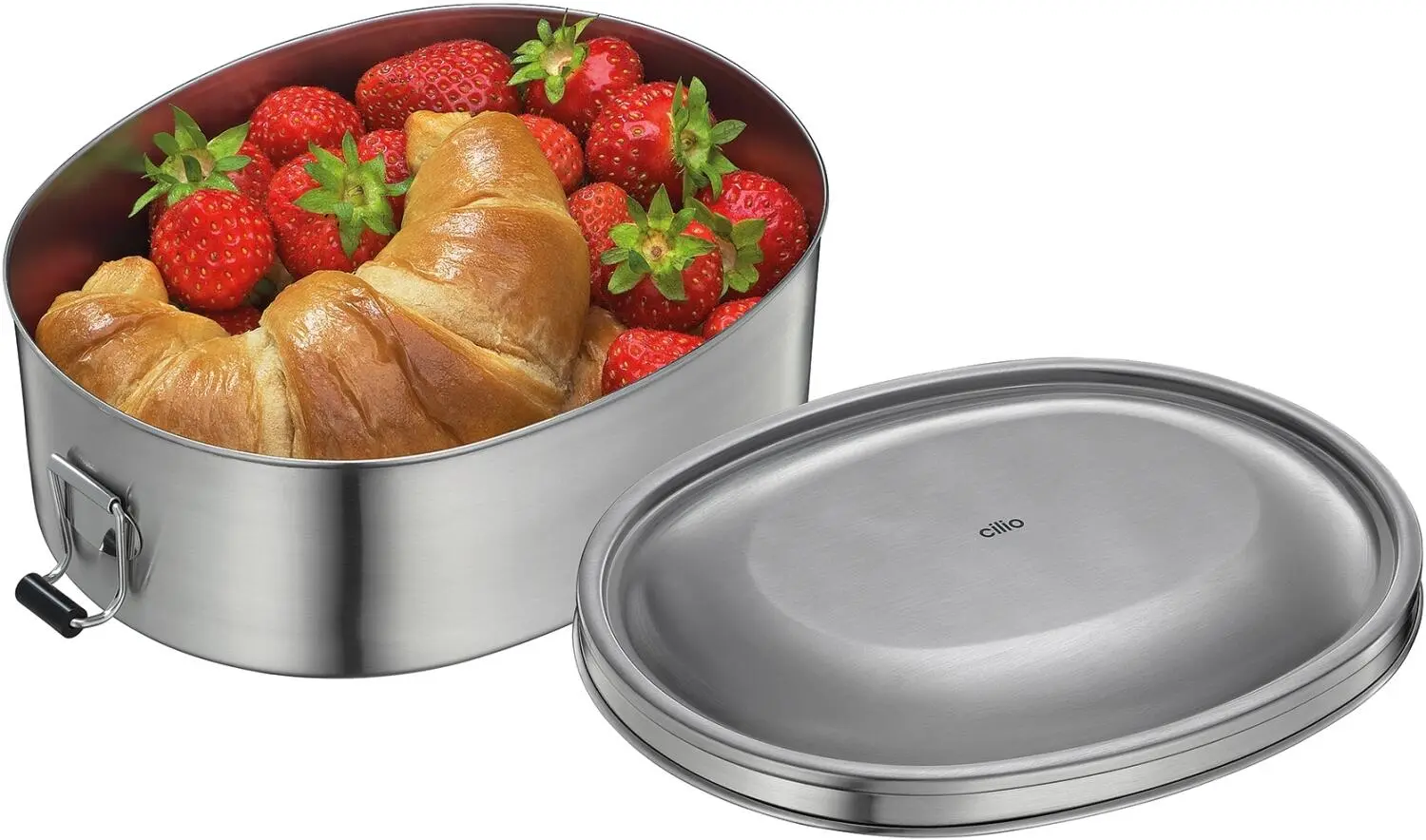 Cilio Lunch Box MONTE Oval, Edelstahl – Bild 2