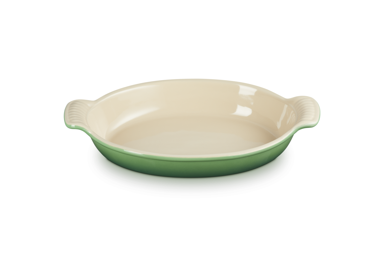 Le Creuset Auflaufform Tradition Oval In Bamboo Green – Bild 2