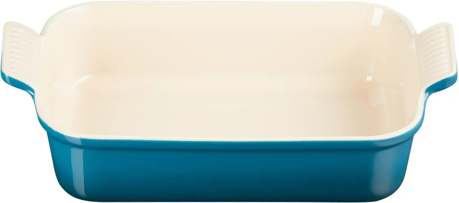 Le Creuset Auflaufform Tradition, Rechteckig In Deep Teal – Bild 4