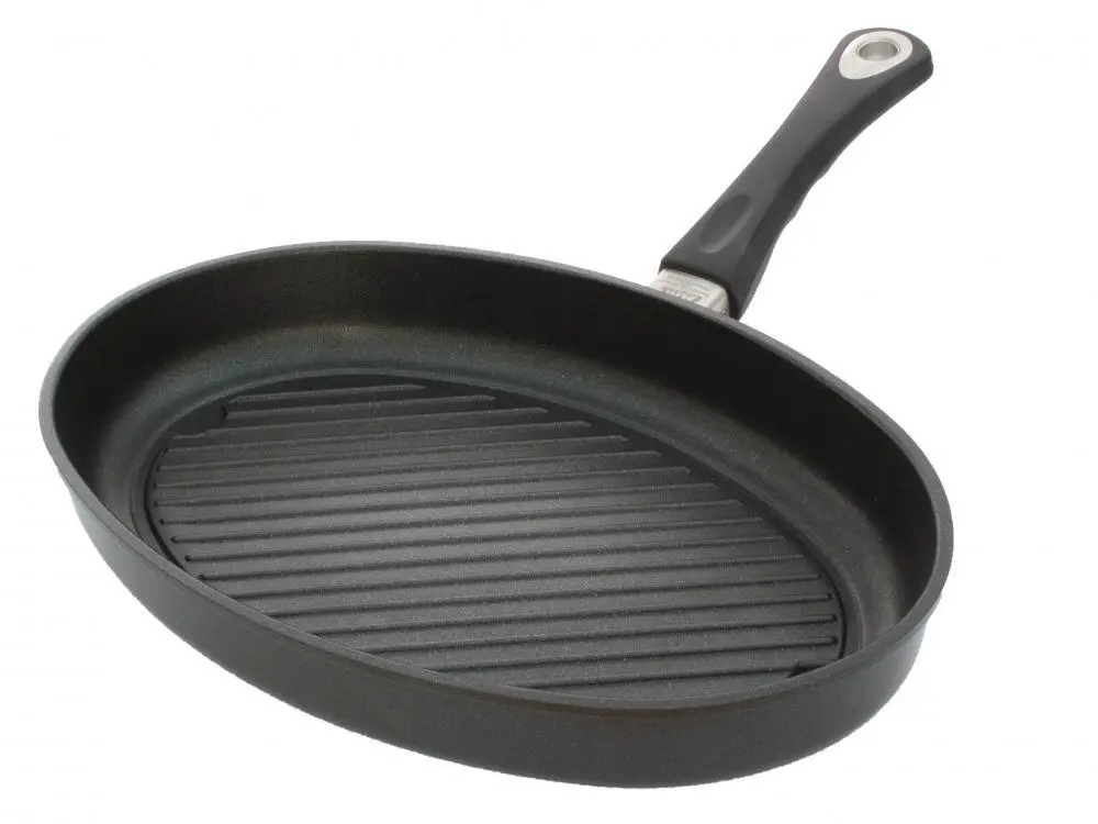 AMT Gastroguss AMT Fischpfanne Aus Aluguss Mit Grillboden Für Induktion