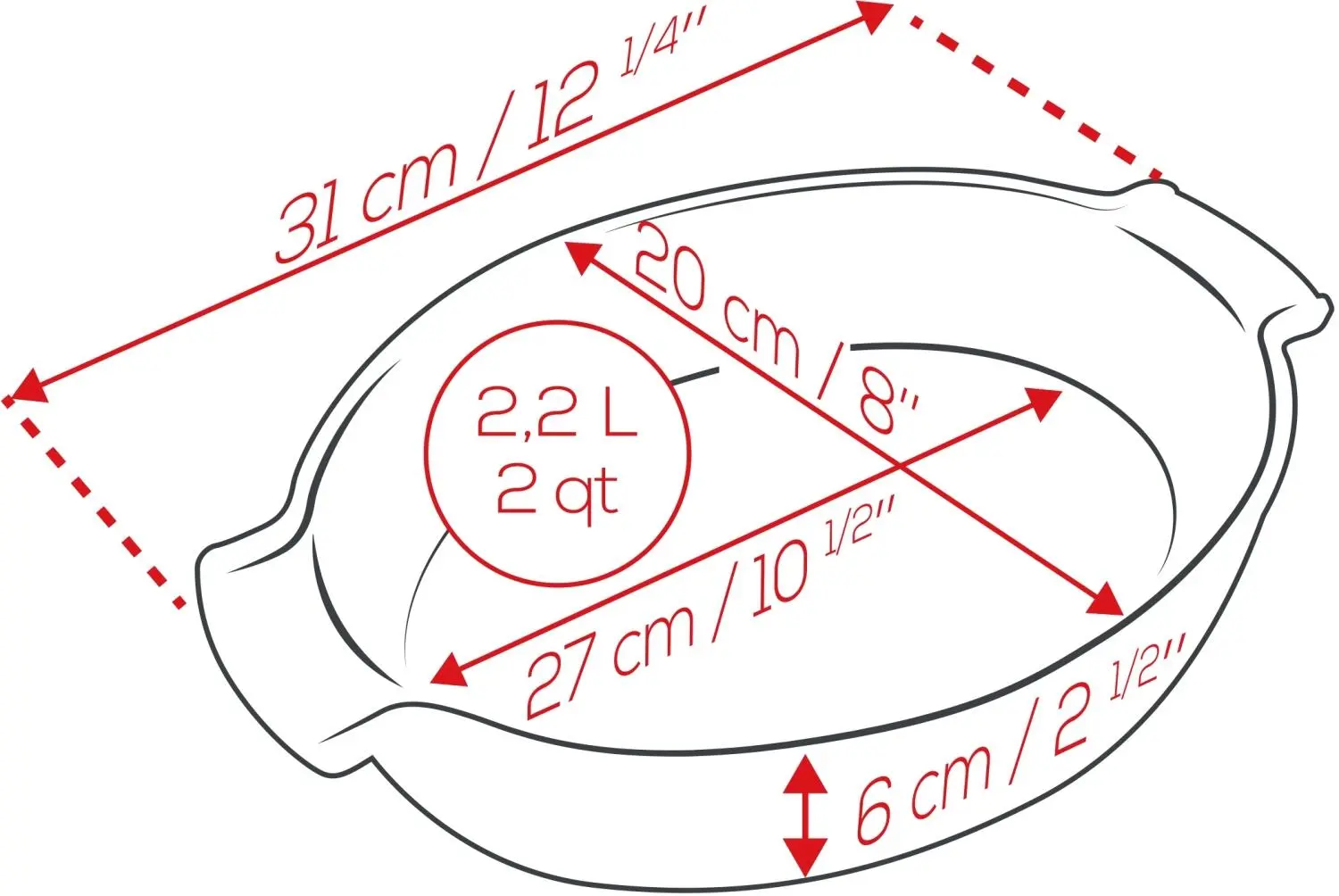 Appolia Auflaufform Oval In Blau – Bild 4
