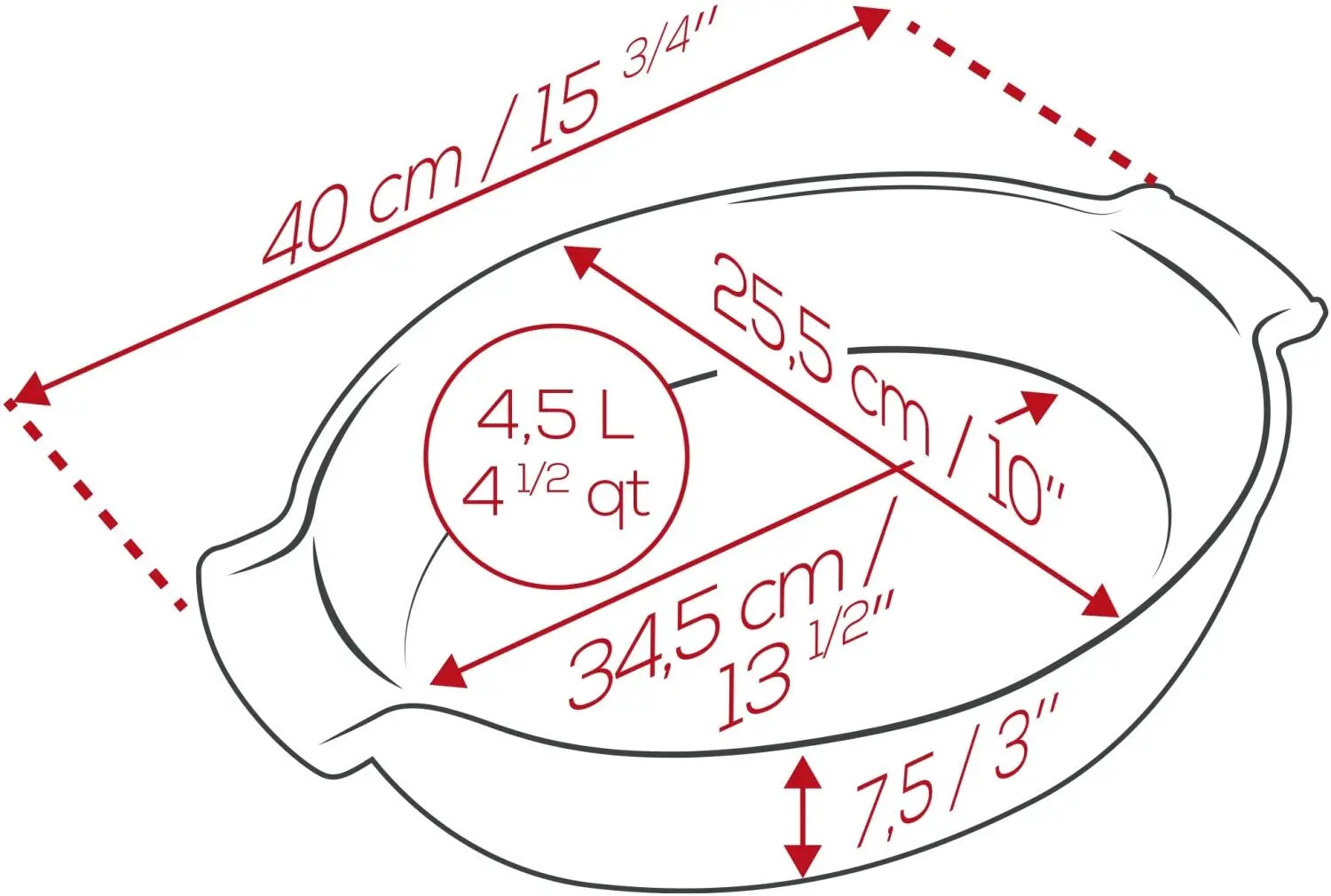 Appolia Auflaufform Oval In Blau – Bild 5