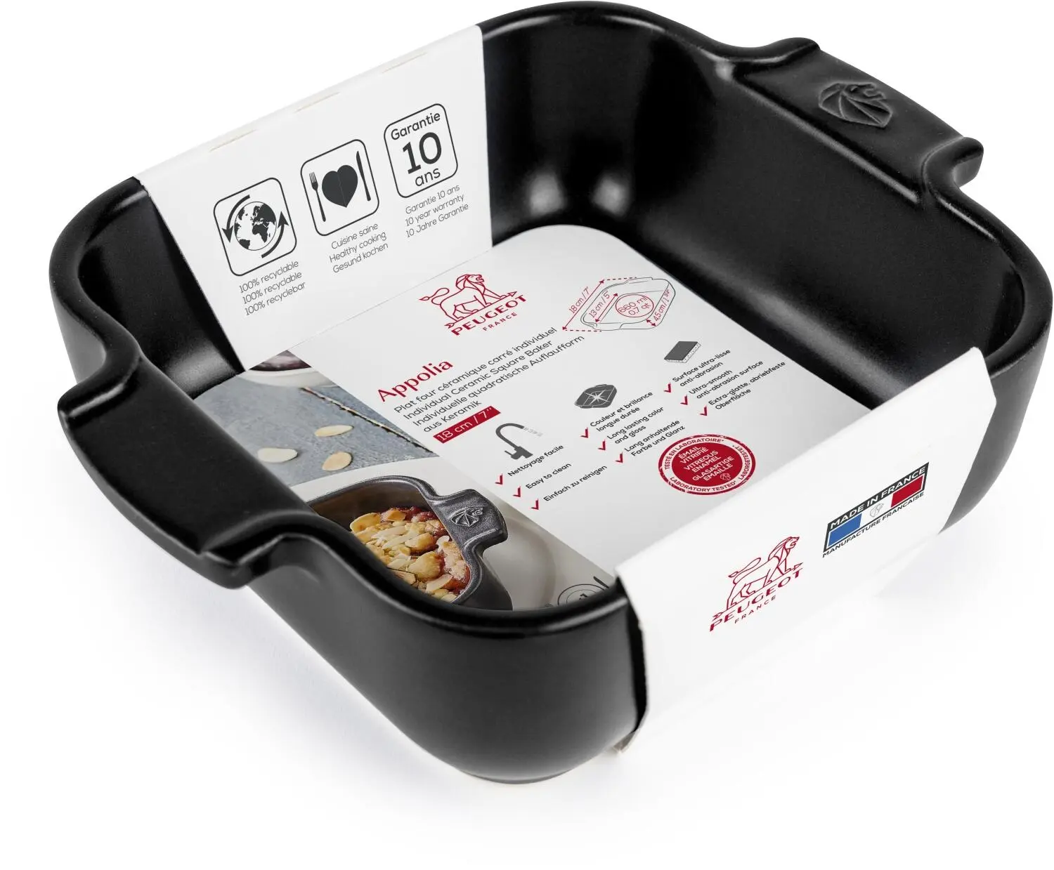 Appolia Auflaufform Quadratisch In Satin-schwarz – Bild 2