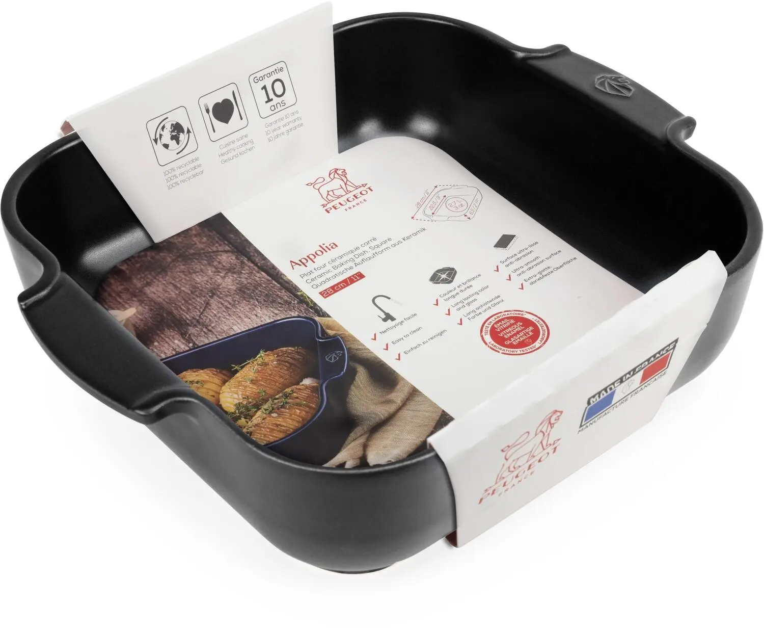 Appolia Auflaufform Quadratisch In Satin-schwarz – Bild 5