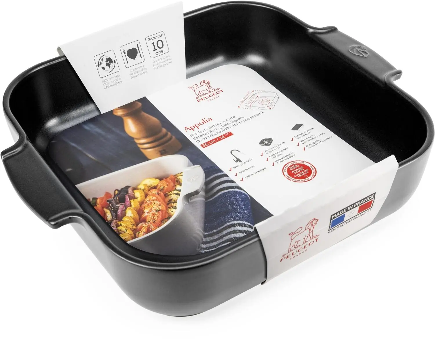 Appolia Auflaufform Quadratisch In Satin-schwarz – Bild 7