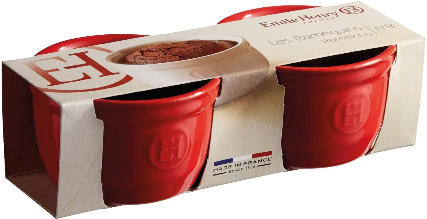 Emile Henry Töpfchen Nr. 9 In Granatapfel, 2er Set – Bild 2