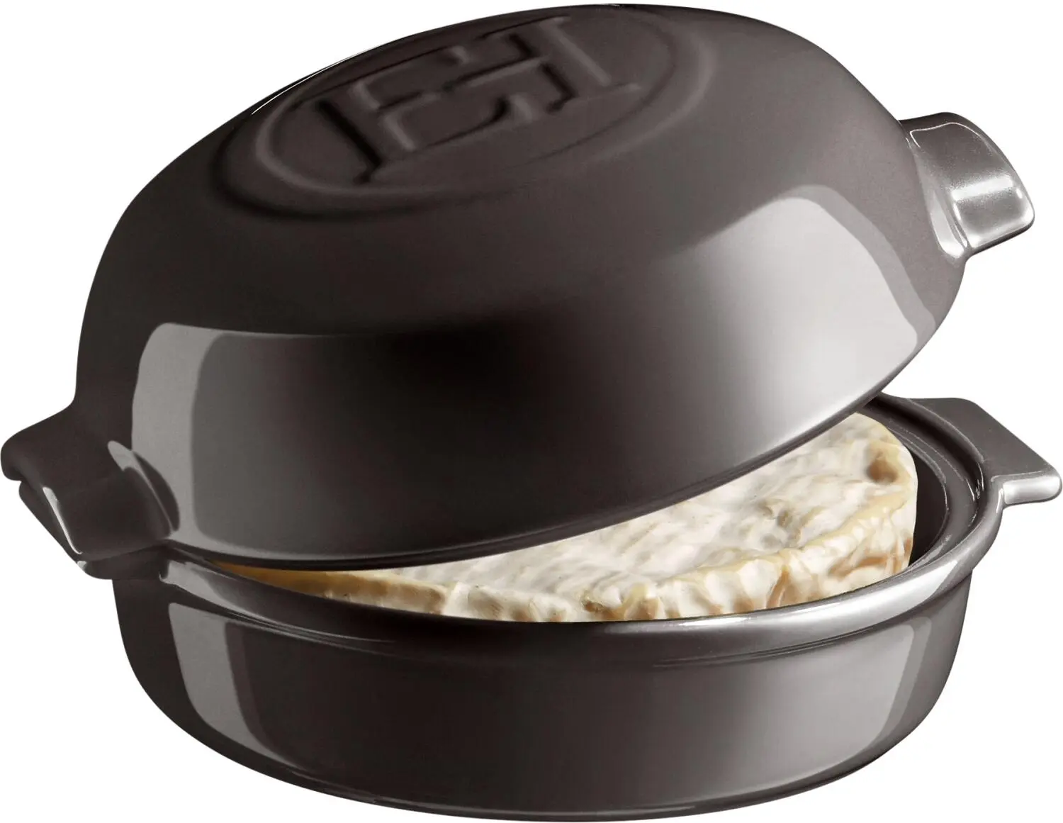 Emile Henry Cheese Baker In Fusain