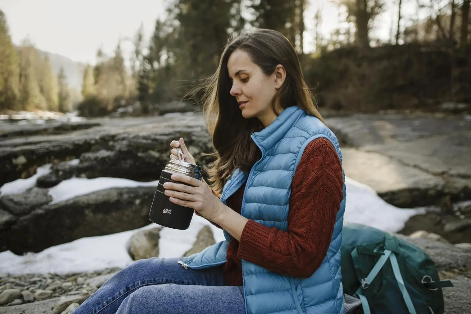 Esbit MAJORIS Edelstahl Thermobehälter, 0.8L, Schwarz – Bild 8