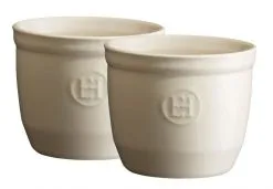 Emile Henry Töpfchen Nr. 8 In Ton, 2er Set