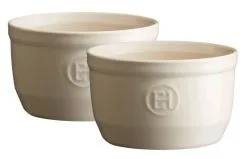 Emile Henry Töpfchen Nr. 10 In Ton, 2er Set