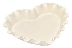 Emile Henry Herzform Mit Wellenrand In Ton