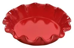 Emile Henry Pie Dish Mit Wellenrand In Granatapfel