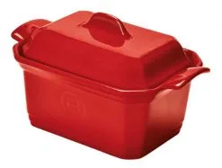 Emile Henry Foie Gras Terrine Mit Presse In Granatapfel