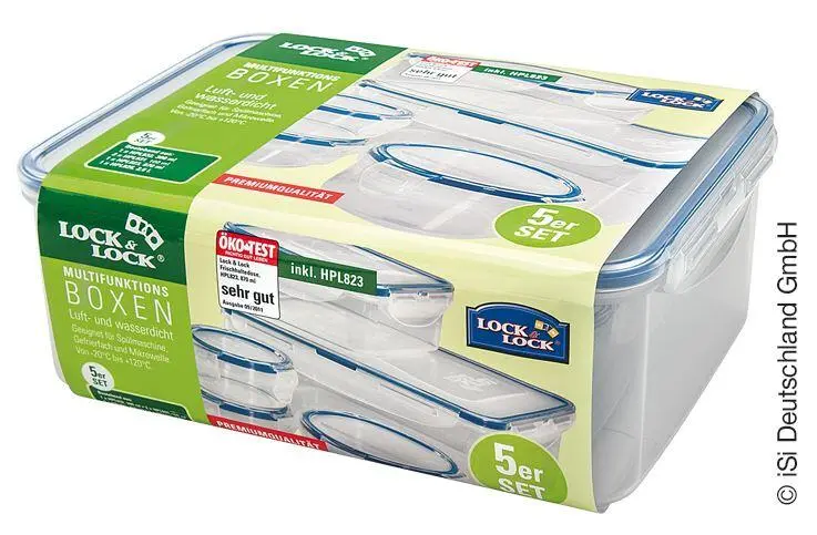 Lock & Lock Frischhalteboxen Öko, 5er-Set – Bild 2