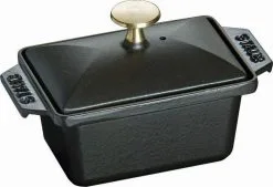 Staub Terrine Klein Aus Gusseisen In Schwarz