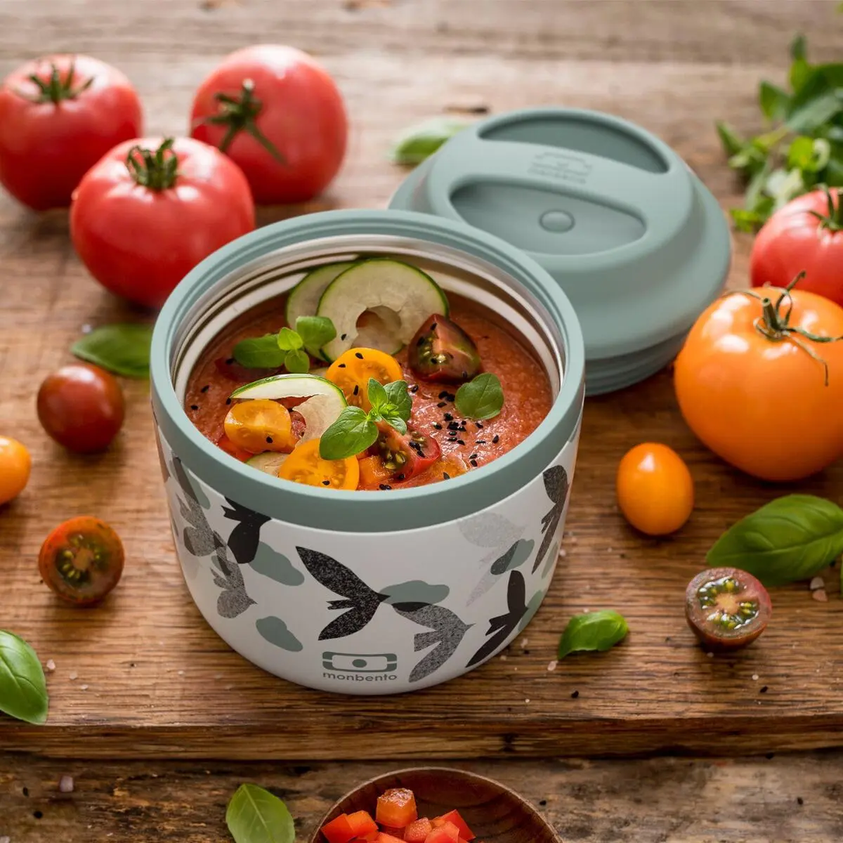 Monbento MB Element Isolier-Speisegefäß, Graphic Birds – Bild 6
