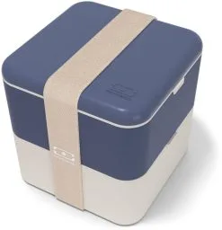 Monbento MB Square Bento-Box In Blue Natural