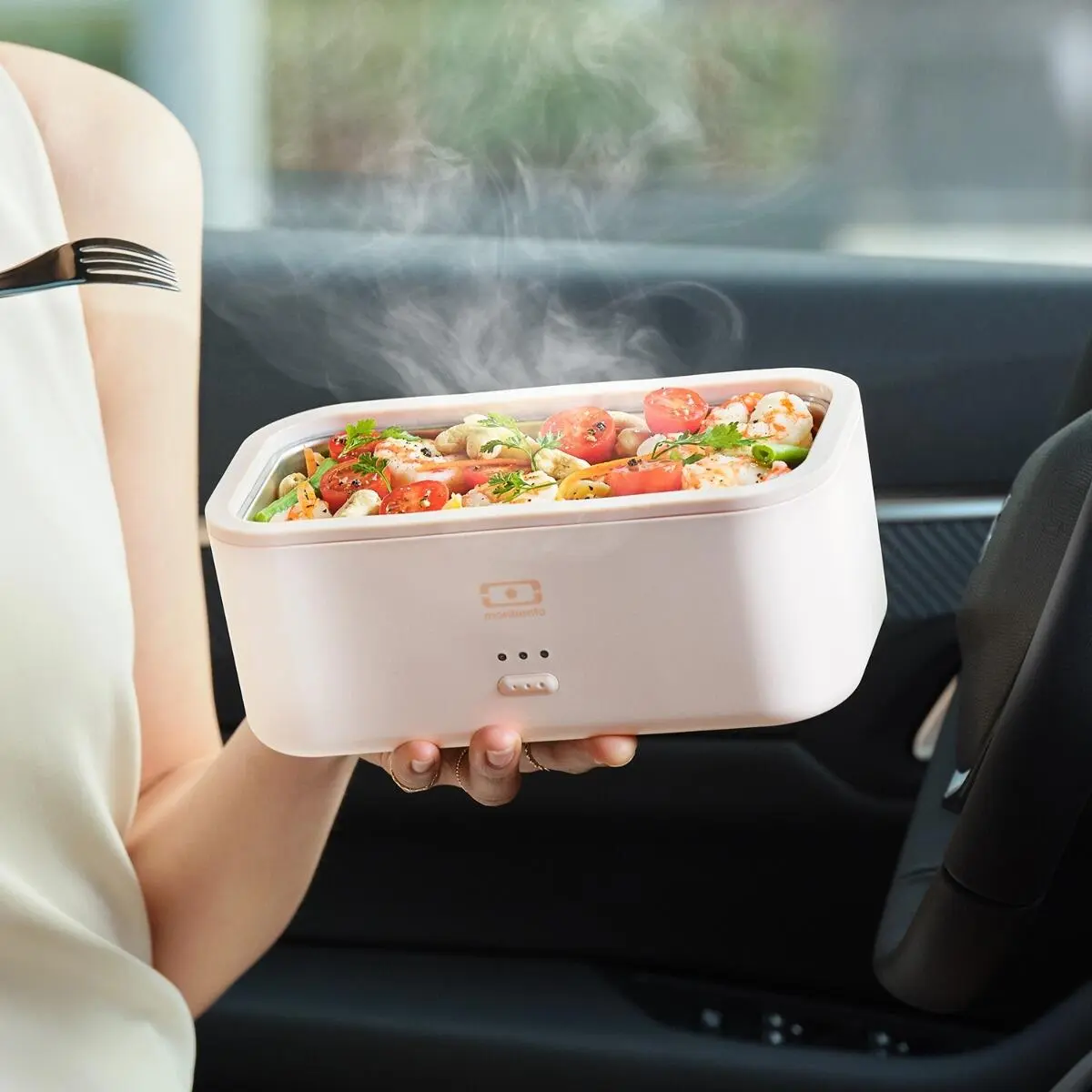 Monbento Beheizbare Lunchbox MB Warmer In Rosa Natural – Bild 5